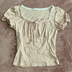 NWOT Shein Light Pink XS Tight Fitted Blouse